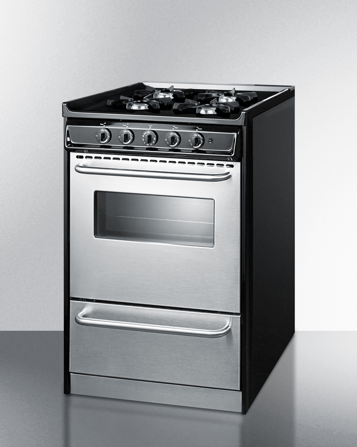 24" Wide Gas Range, Open Burners TNM6107BRW