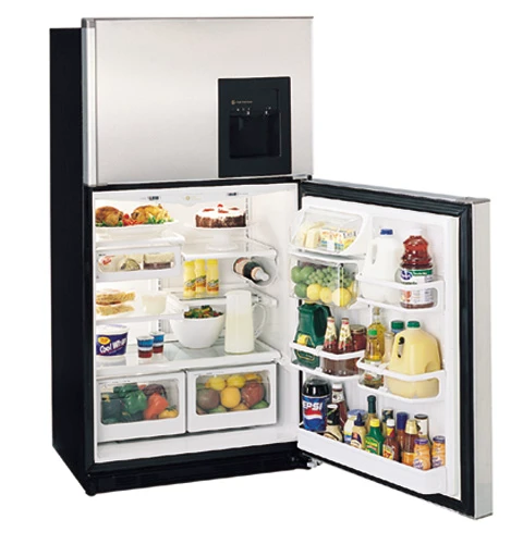 GE Profile Performance 21.7 Cu. Ft. CustomStyle No-Frost Top-Freezer Refrigerator with Dispenser TNS22BRCLBS