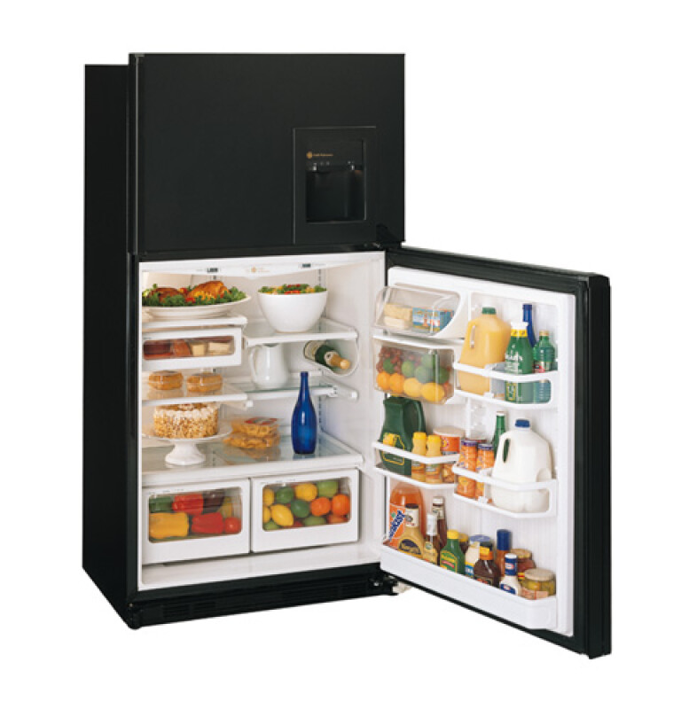 Performance 21.7 Cu. Ft. Top-Freezer No-Frost "Built-In-Style" Refrigerator with Dispenser TNX22BRCRBB