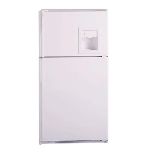 GE Profile Performance 21.7 Cu. Ft. Top-Freezer No-Frost CustomStyle Refrigerator with Dispenser TNX22PRCRWW