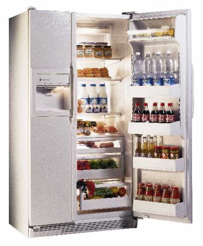 Side by Side, 576 Liters (Freezer 203 Liters), Dispenser, Glass Shelves TPG21JRDWW