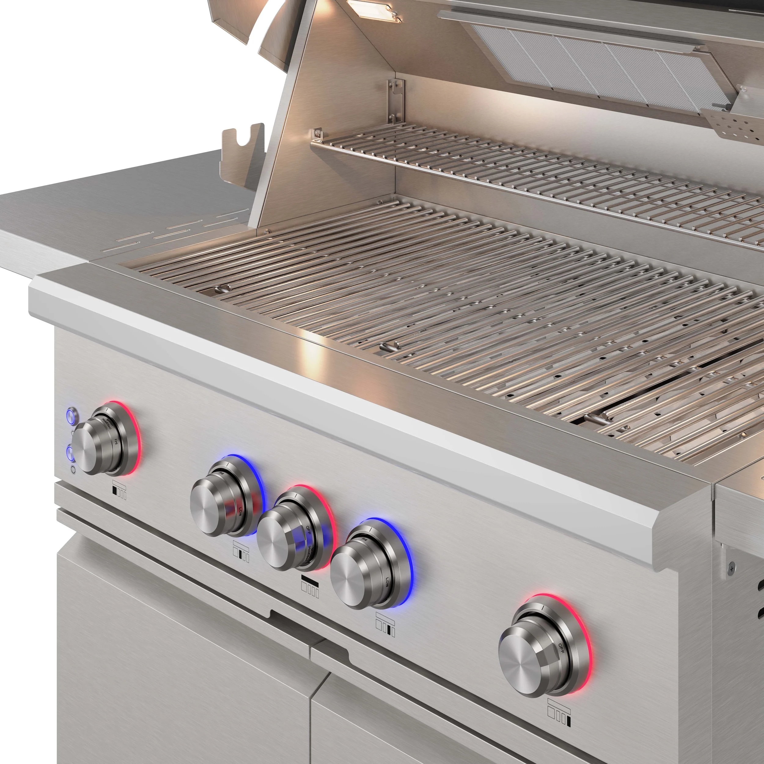 36 Inch 4 Burners Built In Gas Grill On Cart With Sear/rear Infrared Burner & Rotisserie Natural Gas TPG3601