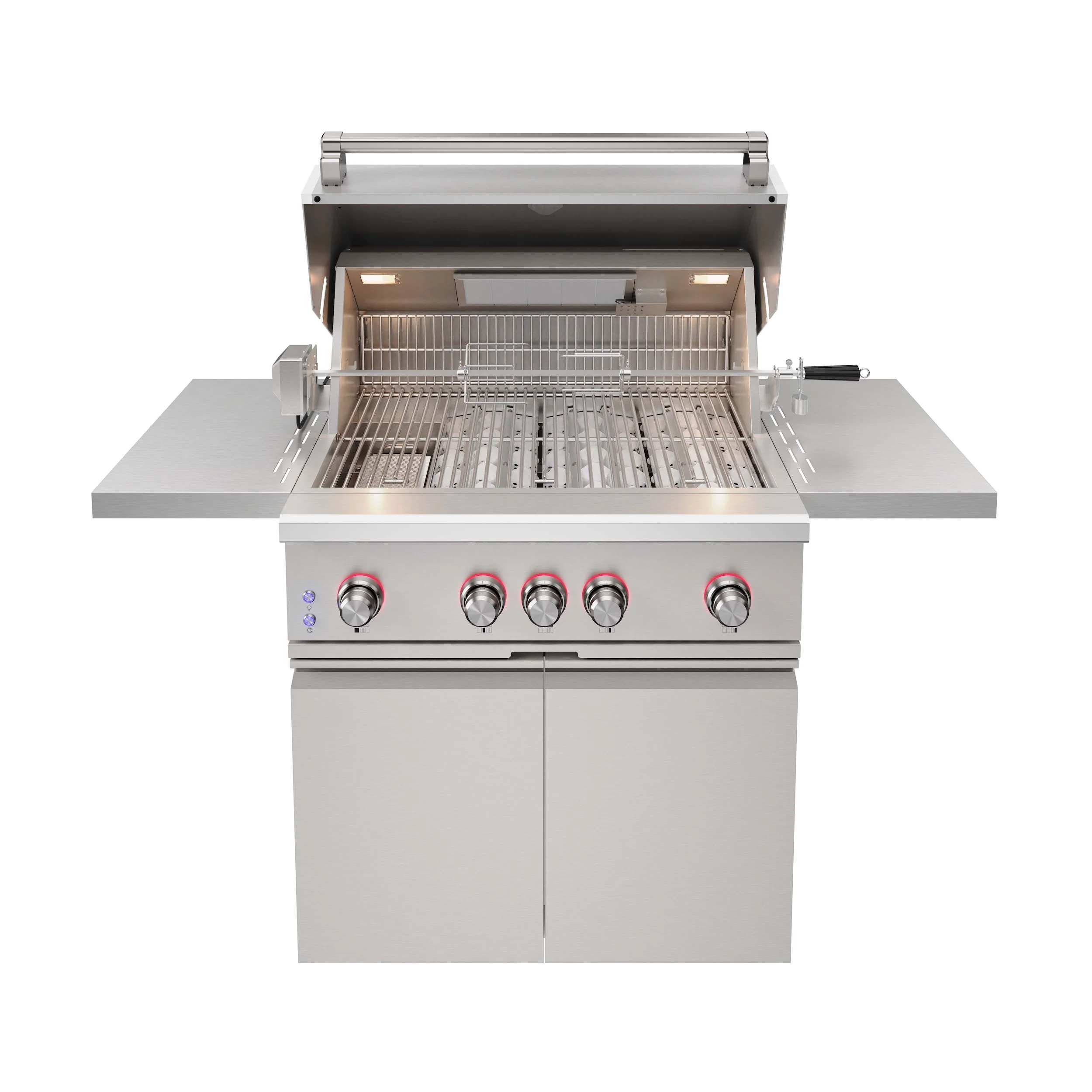 36 Inch 4 Burners Built In Gas Grill On Cart With Sear/rear Infrared Burner & Rotisserie Natural Gas TPG3601