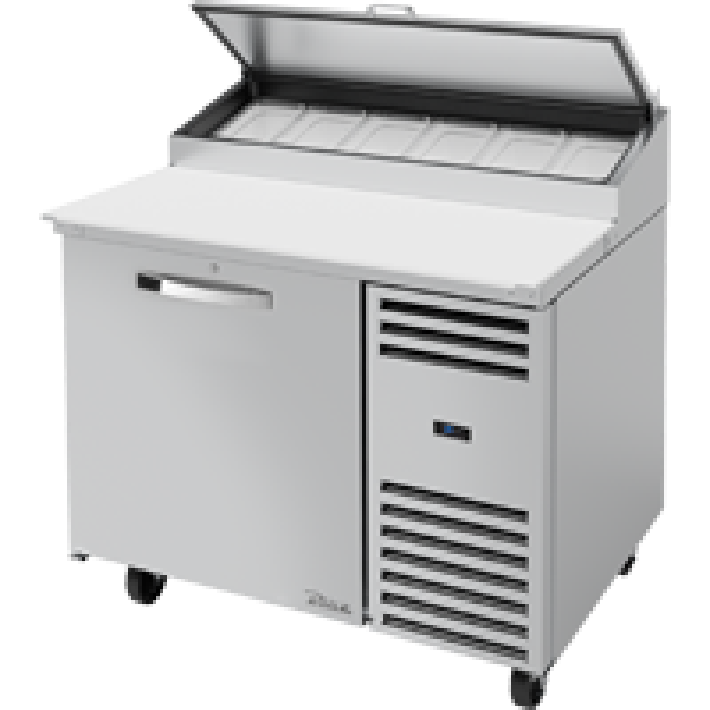 Solid Door Pizza Prep Table with Angled Top and Hydrocarbon Refrigerant~Spec Package 3 TPPAT44HCSPEC3