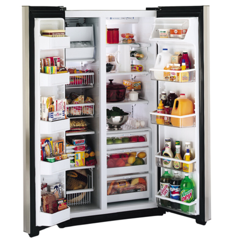 23.5 Cu. Ft. CustomStyle Side-by-Side Refrigerator TPS24BIDBS, product image 2 of 2