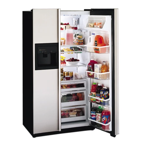 GE Profile Performance 23.7 Cu. Ft. CustomStyle Side-by-Side Refrigerator with Dispenser and Water By Culligan TPS24BPDBS