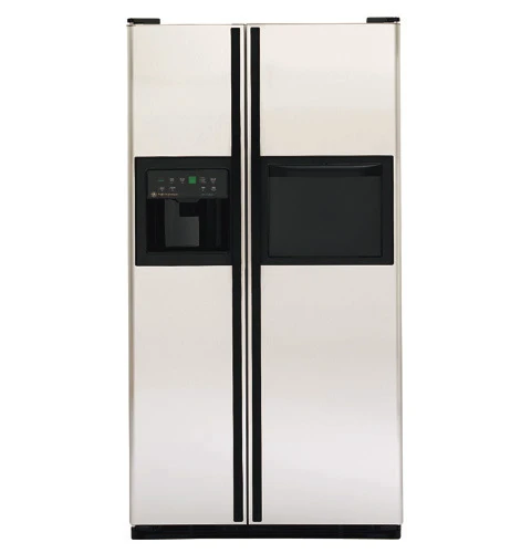 GE Profile Performance 23.7 Cu. Ft. CustomStyle Side-by-Side Refrigerator w/ Refreshment Center & Electronic Monitor TPS24PBDBS
