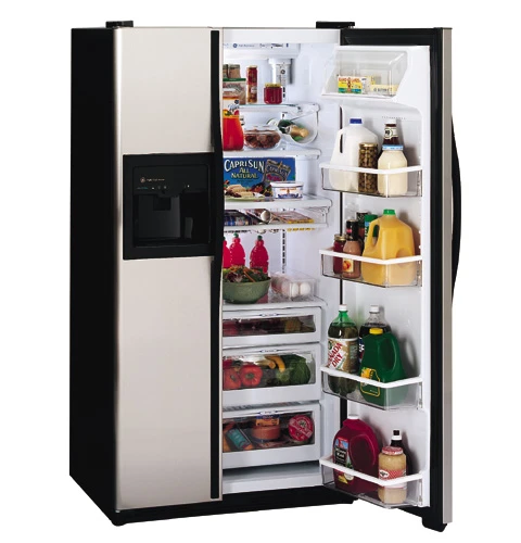 GE Profile Performance 23.7 Cu. Ft. CustomStyle Side-by-Side Refrigerator with Dispenser and Water By Culligan TPS24PPDBS