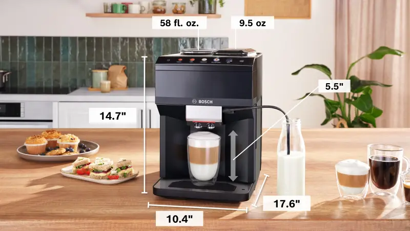 500 Series Fully Automatic Espresso Machine 500 Series VeroCafe, Removable Water Tank TPU40109