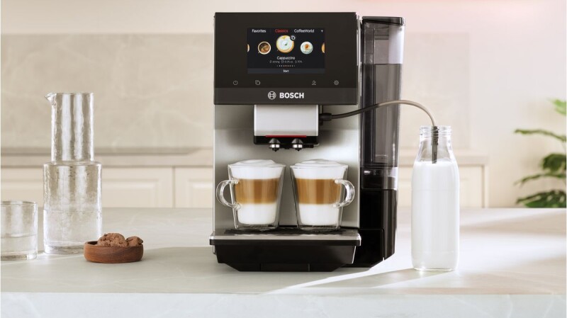 800 Series Fully Automatic Espresso Machine VeroCafe Metallic, Removable Water Tank TPU60501