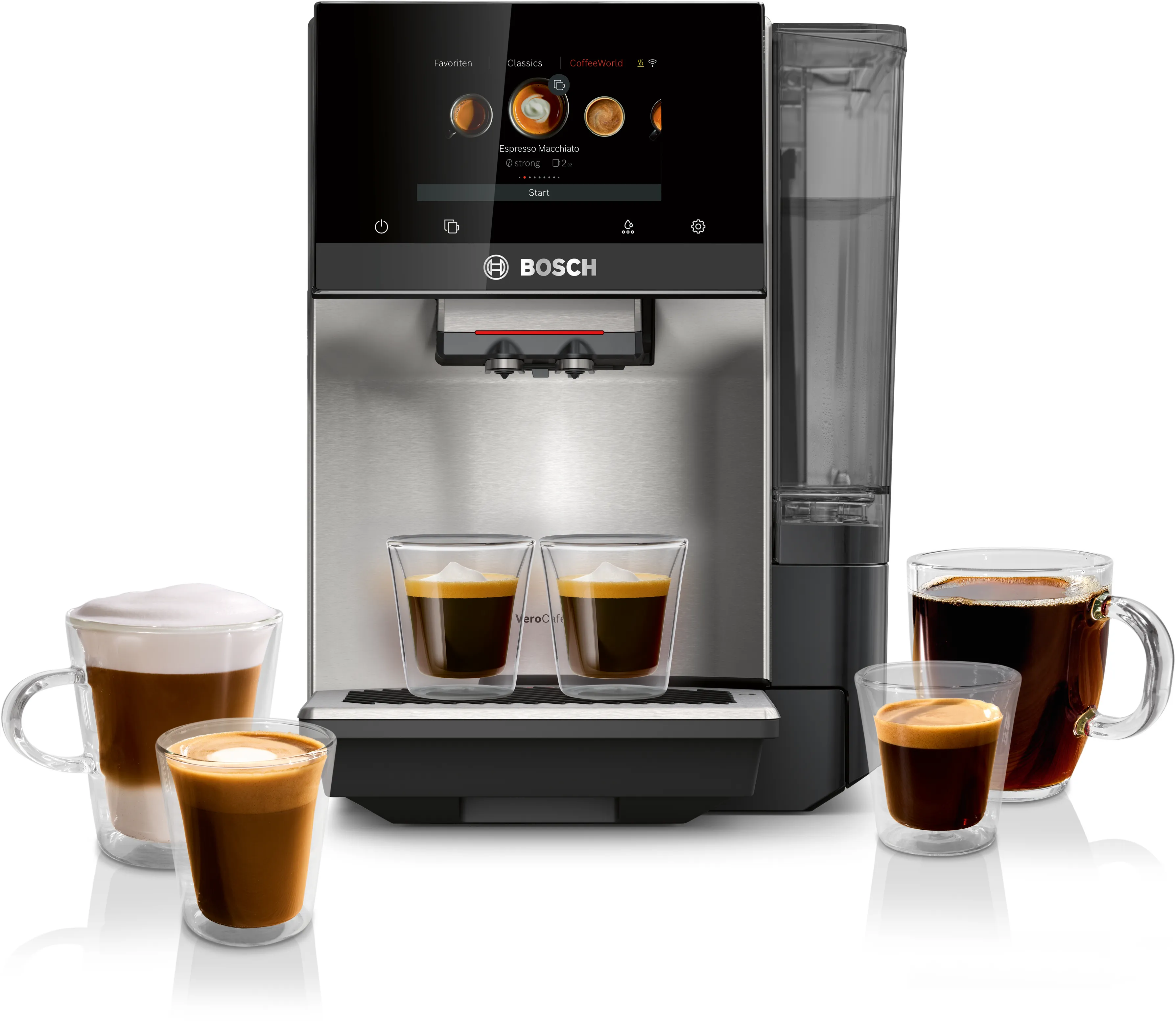 800 Series Fully Automatic Espresso Machine VeroCafe, Removable Water Tank TPU60706