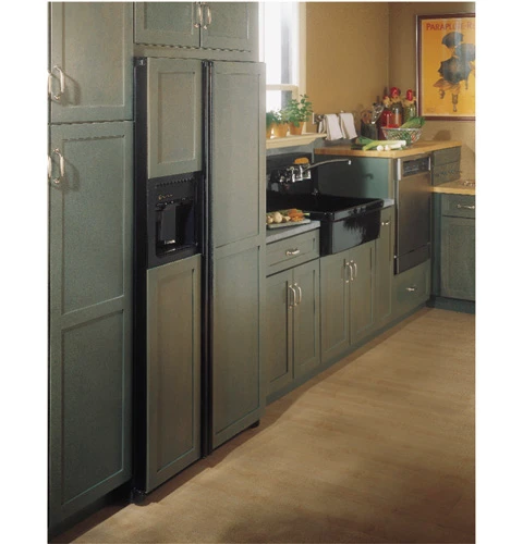 GE Profile Performance 23.7 Cu. Ft. CustomStyle Side-by-Side Refrigerator with Dispenser and Water By Culligan TPX24BPDBB