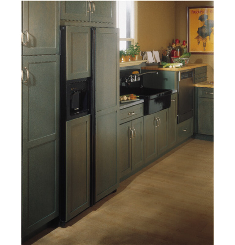 Performance 23.7 Cu. Ft. CustomStyle Side-by-Side Refrigerator with Dispenser and Water By Culligan TPX24BPDBB