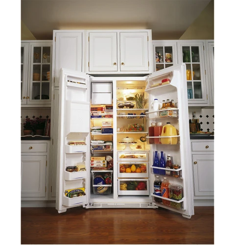 GE Profile Performance 23.7 Cu. Ft. CustomStyle Side-by-Side Refrigerator with Dispenser and Water By Culligan TPX24BPDWW
