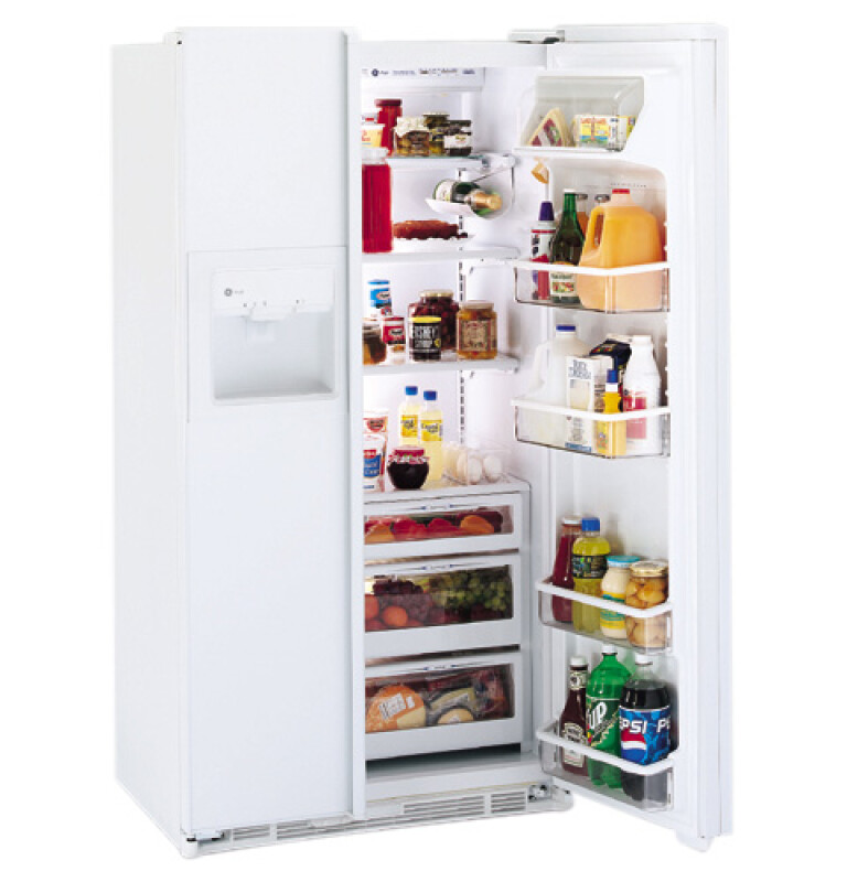 23.7 Cu. Ft. CustomStyle Side-by-Side Refrigerator with Dispenser TPX24BRDWW