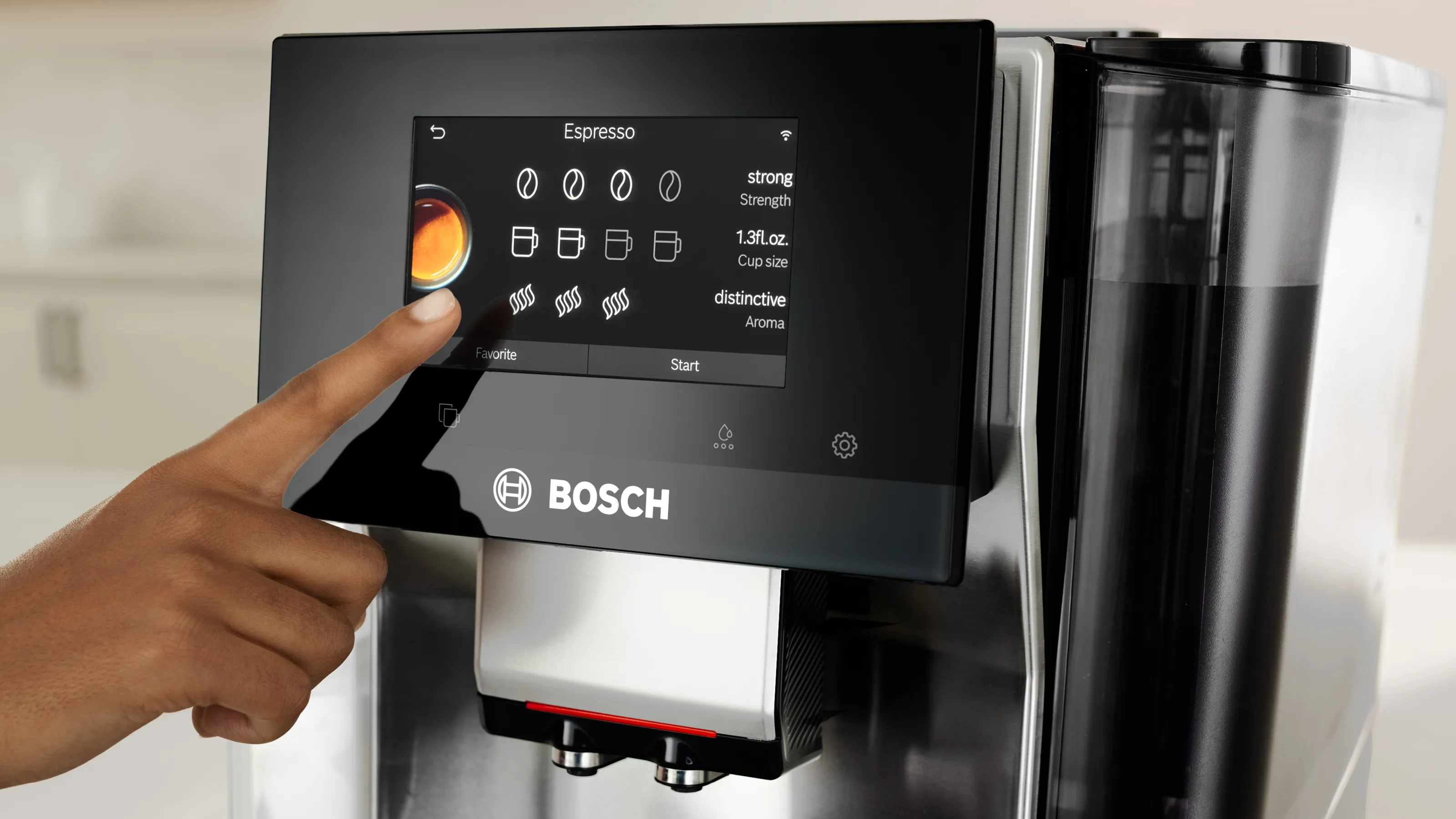 800 Series Fully Automatic Espresso Machine VeroCafe, Removable Water Tank TQU60705