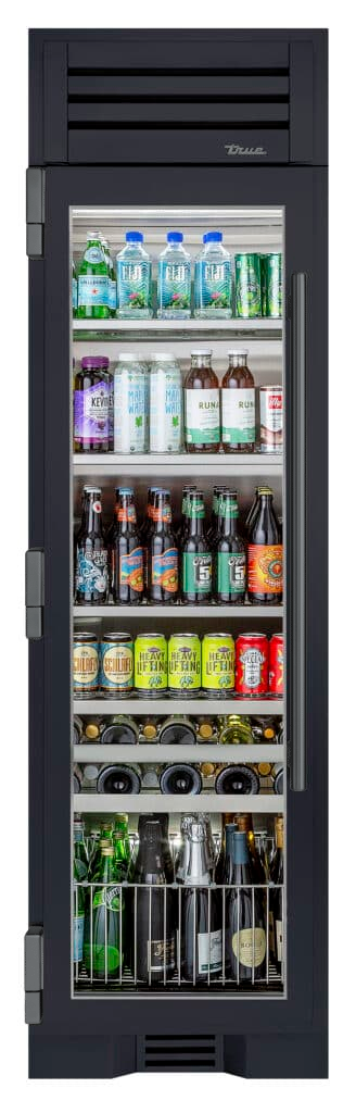 Beverage Column, Left Hinged, Juniper, Pewter Hardware TR24BEVLSGA104H05