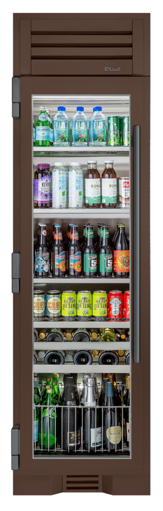 Beverage Column, Left Hinged, Espresso, Pewter Hardware TR24BEVLSGA305H05
