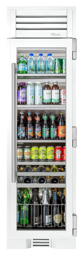 Beverage Column, Right Hinged, Matte White TR24BEVRSGA030H04