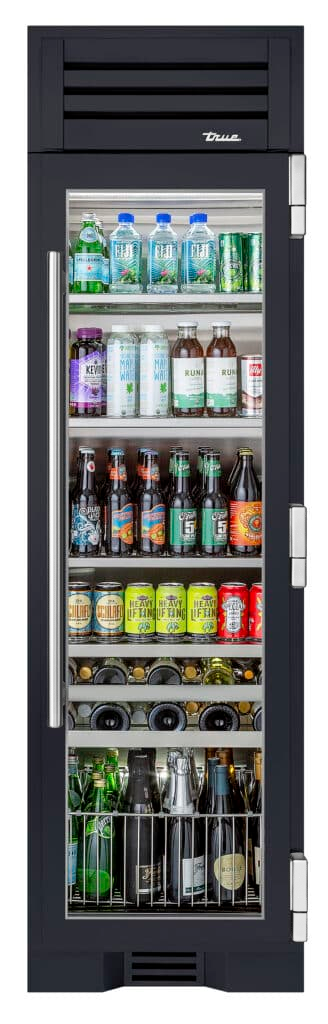 Beverage Column, Right Hinged, Juniper, Chrome Hardware TR24BEVRSGA104H02