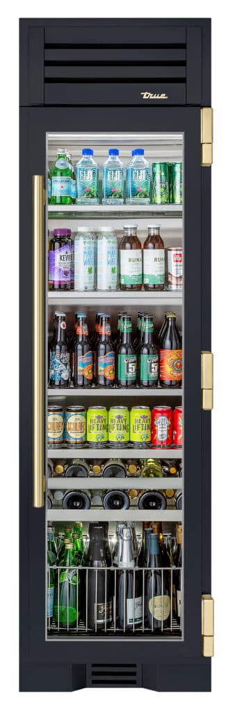 Beverage Column, Right Hinged, Juniper, Gold Hardware TR24BEVRSGA104H08