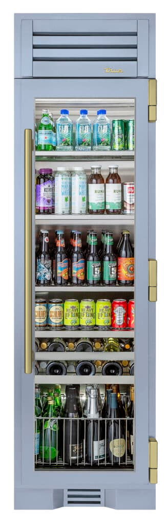 Beverage Column, Right Hinged, Bluestone, Brass Hardware TR24BEVRSGA152H01