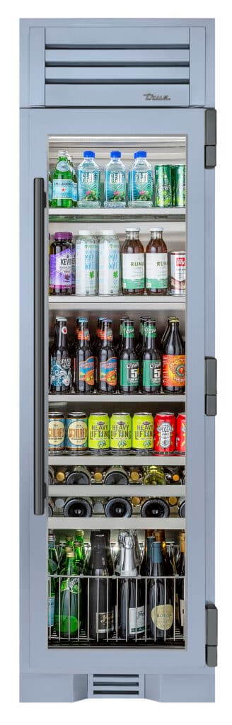 Beverage Column, Right Hinged, Bluestone, Pewter Hardware TR24BEVRSGA152H05