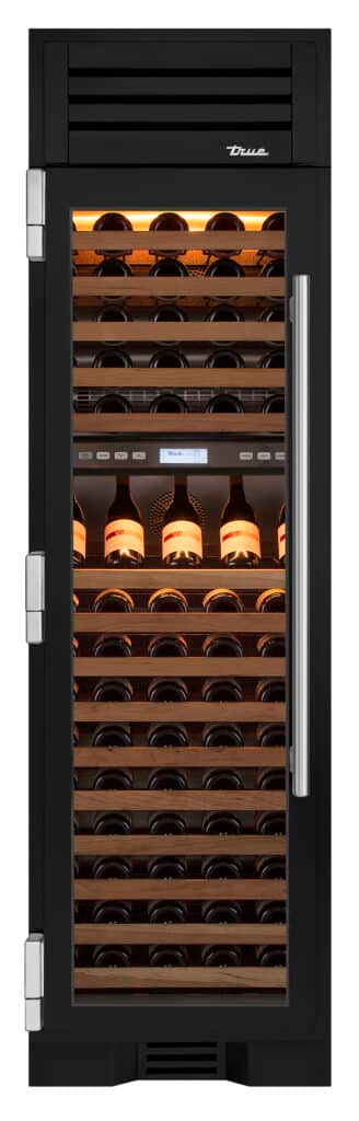 Wine Column, Left Hinged, Matte Black TR24DZWLSGA027H04
