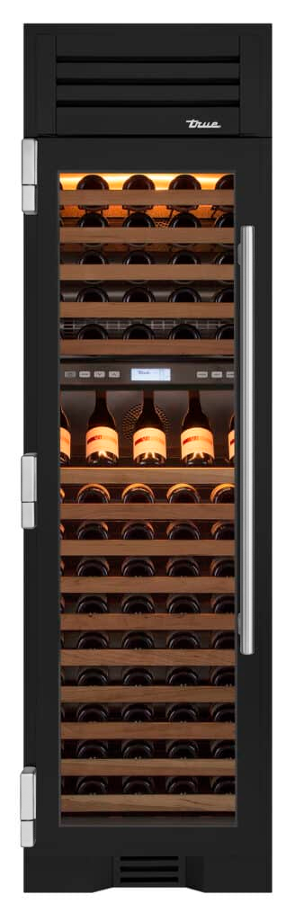 Wine Column, Left Hinged, Ultra Matte Black TR24DZWLSGA085H04