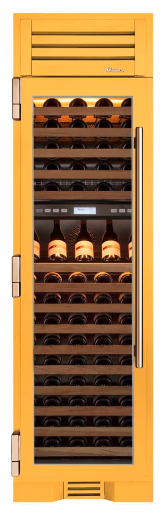 Wine Column, Left Hinged, Saffron, Copper Hardware TR24DZWLSGA103H03