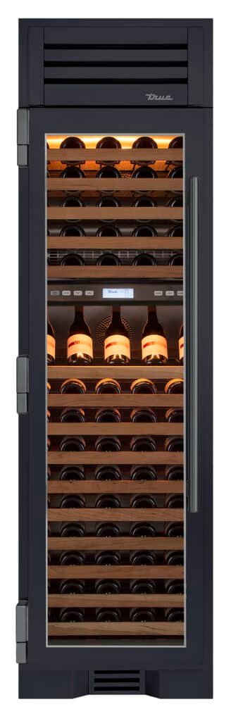 Wine Column, Left Hinged, Juniper, Pewter Hardware TR24DZWLSGA104H05