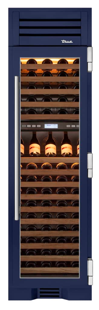 Wine Column, Right Hinged, Cobalt, Chrome Hardware TR24DZWRSGA078H02