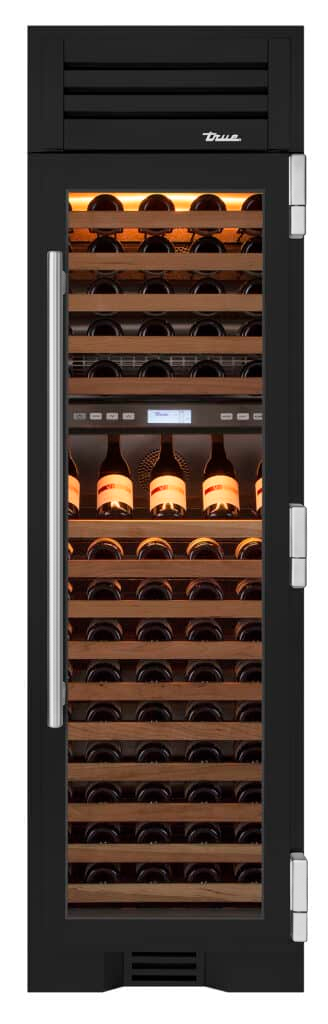 Wine Column, Right Hinged, Ultra Matte Black TR24DZWRSGA085H04