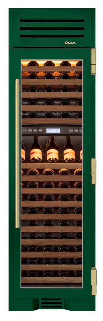 Wine Column, Right Hinged, Emerald, Brass Hardware TR24DZWRSGA086H01