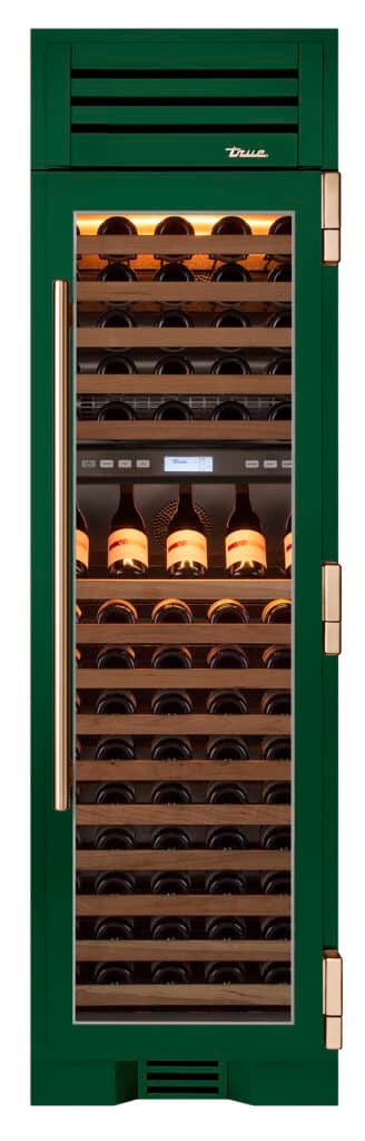 Wine Column, Right Hinged, Emerald, Copper Hardware TR24DZWRSGA086H03