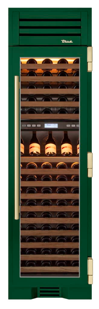 Wine Column, Right Hinged, Emerald, Gold Hardware TR24DZWRSGA086H08