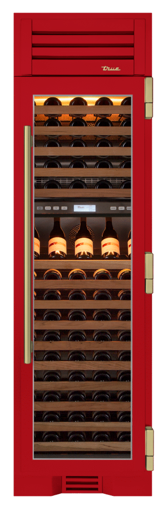Wine Column, Right Hinged, Crimson, Brass Hardware TR24DZWRSGA193H01