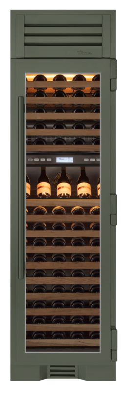 Wine Column, Right Hinged, Olive, Copper Hardware TR24DZWRSGA238H03