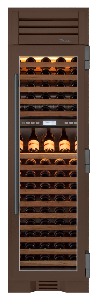 Wine Column, Right Hinged, Espresso, Pewter Hardware TR24DZWRSGA305H05