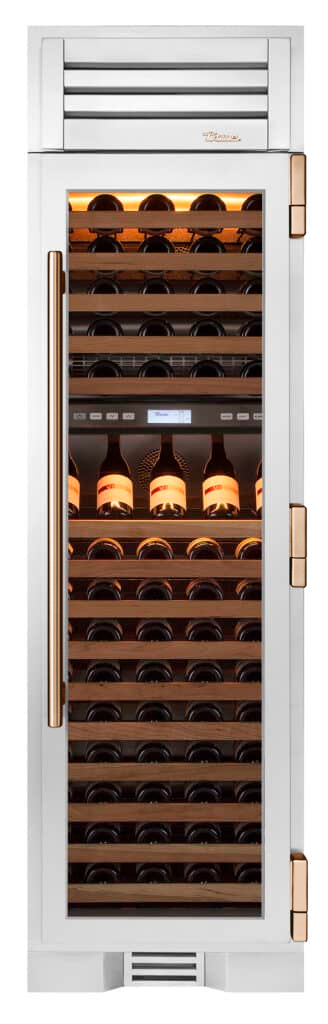 Wine Column, Right Hinged, Copper Hardware TR24DZWRSGAH03