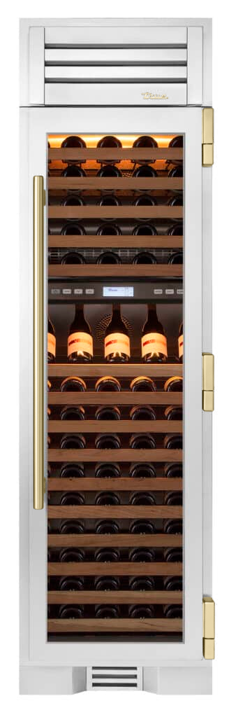 Wine Column, Right Hinged, Color Match, Gold Hardware TR24DZWRSGAXXXH08