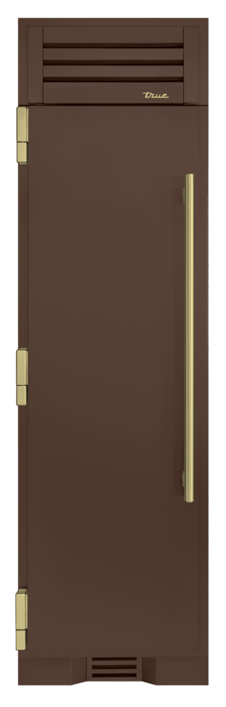 Freezer Column, Left Hinged, Espresso, Brass Hardware TR24FRZLSSA305H01