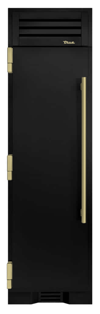 Freezer Column, Left Hinged, Gloss Black, Brass Hardware TR24FRZLSSIMA044H01