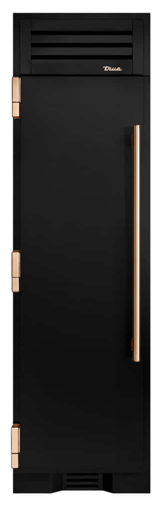 Freezer Column, Left Hinged, Gloss Black, Copper Hardware TR24FRZLSSIMA044H03