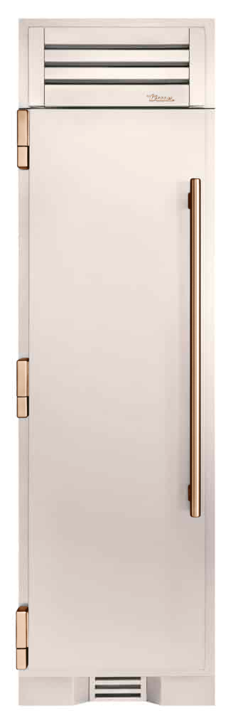 Freezer Column, Left Hinged, Antique White, Copper Hardware TR24FRZLSSIMA050H03