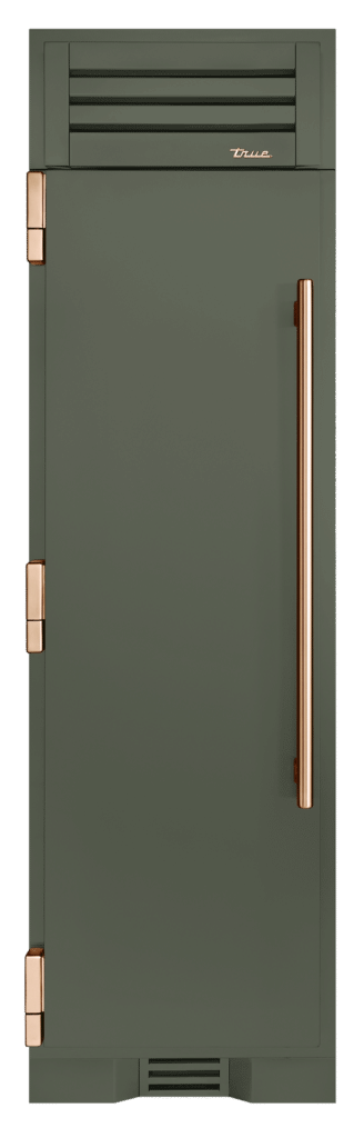 Freezer Column, Left Hinged, Olive, Copper Hardware TR24FRZLSSIMA238H03