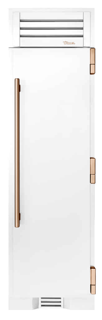 Freezer Column, Right Hinged, Matte White, Copper Hardware TR24FRZRSSA030H03