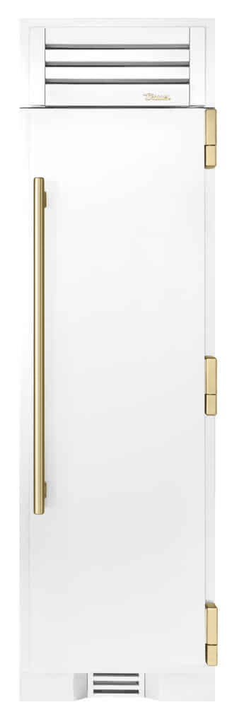 Freezer Column, Right Hinged, Matte White, Gold Hardware TR24FRZRSSA030H08