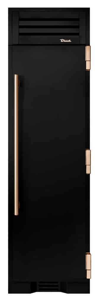 Freezer Column, Right Hinged, Gloss Black, Copper Hardware TR24FRZRSSA044H03