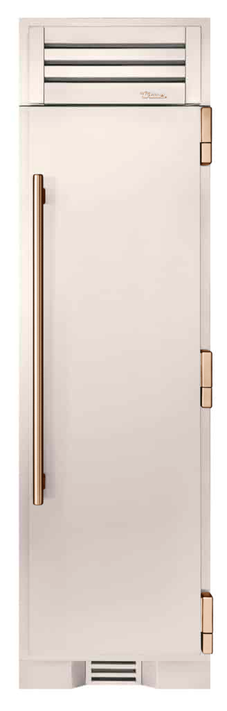 Freezer Column, Right Hinged, Antique White, Copper Hardware TR24FRZRSSA050H03